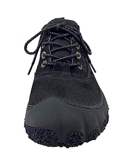 Cmaocv Men's Leather Outdoor Hiking Chic Walking Work Sports Sneakers Trekking Climbing Lightweight Shoes