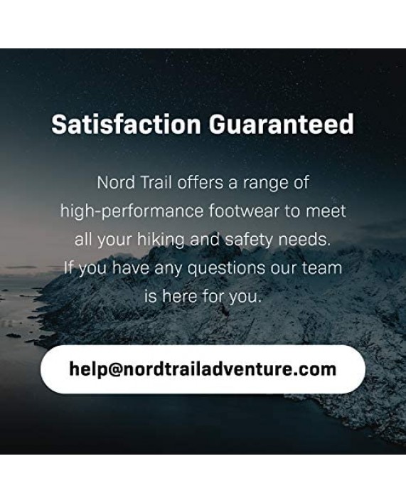Nord Trail Mt. Hood HI Men's Hiking Shoes Waterproof Hiking Shoe Breathable Lightweight High-Traction Grip