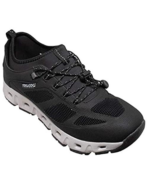 RocSoc Men's Trail Hiker Quick Dry Aqua Water Shoe Breathable Mesh Up Casual Lightweight Outdoor Summer Hiking Shoe for Men