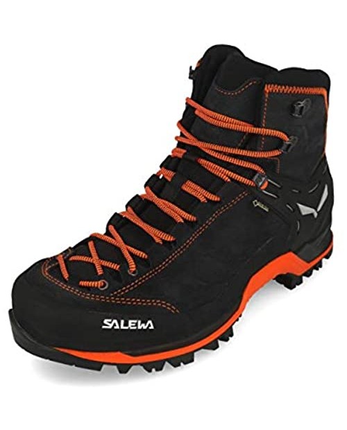 Salewa Men's High Rise Hiking Shoes Grey Asphalt Fluo Orange 985
