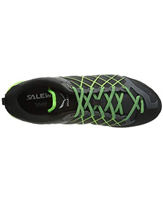 Salewa Men's Wildfire Low Rise Hiking Shoes Flintstone/Fluo Green 7.5 M