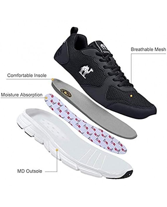 CAMELSPORTS Men's Non Slip Work Shoes Ultra Lightweight Breathable Mesh Tennis Running Walking Athletic Sneakers