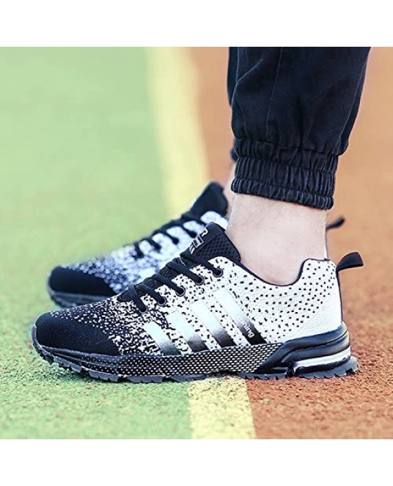 Topteck Mens Running Shoes Fashion Athletic Sneakers Outdoor Casual Shoes Trail Walking Gym Tennis for Women
