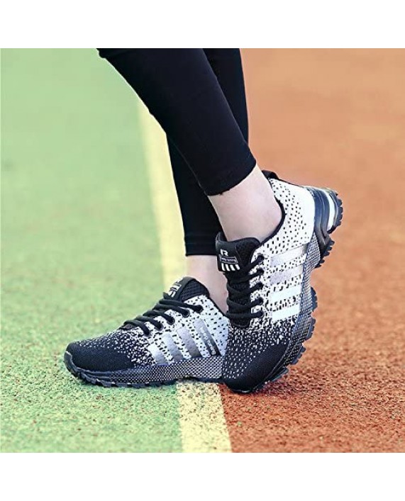 Topteck Mens Running Shoes Fashion Athletic Sneakers Outdoor Casual Shoes Trail Walking Gym Tennis for Women