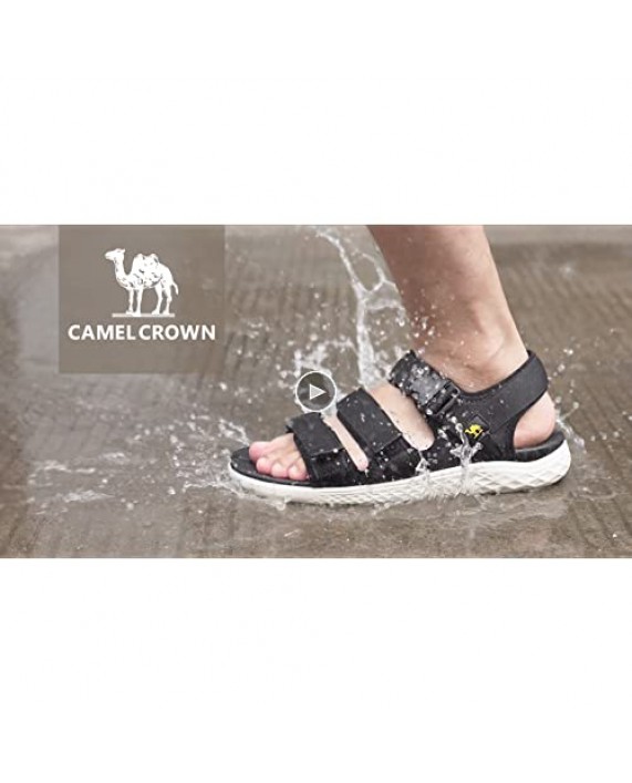 CAMEL CROWN Mens Water Sandals Walking Beach Sport Hiking Waterproof Athletic Outdoor Sandals