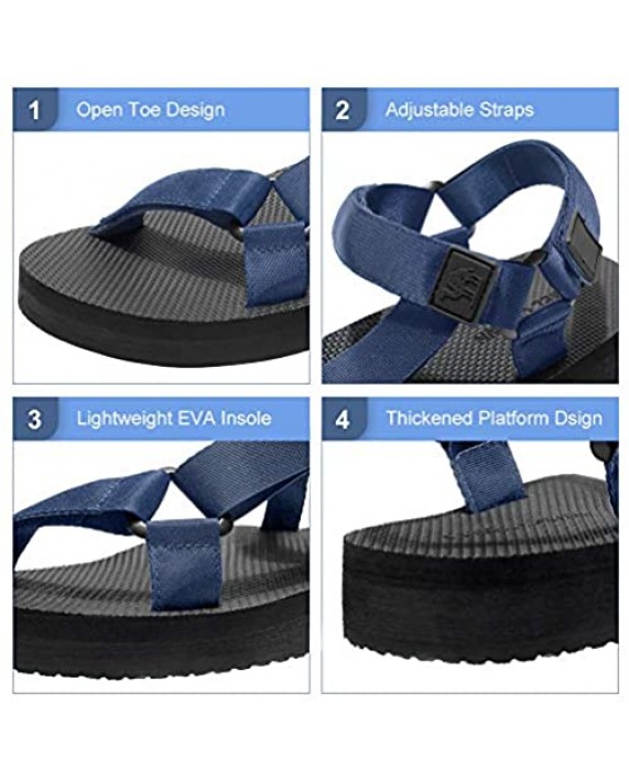 CAMELSPORTS Men’s Summer Sports Sandals Outdoor Strap Athletic Sandals Comfortable Beach Fisherman Water Shoes
