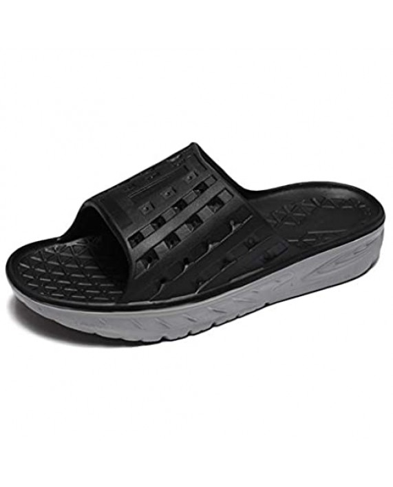 EASYANT Men Shower Shoes Arch Support Recovery Slide Sandals Anti Slip Sport Slippers