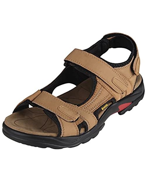 iloveSIA Mens Leather Sandals Athletic Outdoor Shoes Hiking Sandals