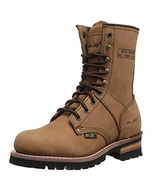 Ad Tec womens Women's 9" Brown-w Logger Boot Brown 6.5 US