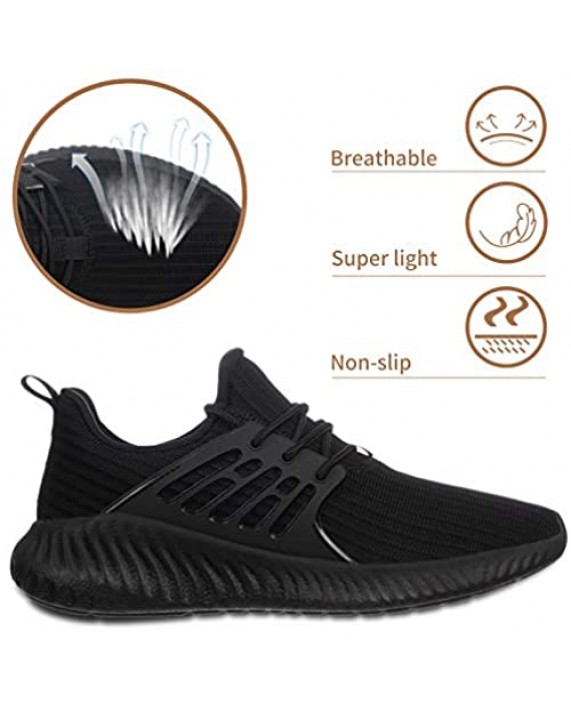 Akk Womens Running Tennis Shoes - Lightweight Non Slip Breathable Mesh Sneakers Sports Athletic Work Shoes