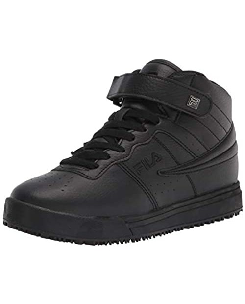 Fila Womens F 13 Mid Slip Resistant Sneaker - Black