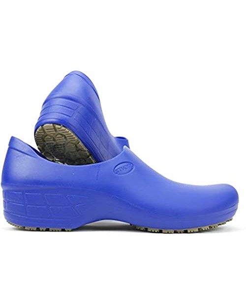 Sticky Comfortable Work Shoes for Women - Nursing - Chef - Waterproof Non-Slip Pro Shoes (Royal Blue