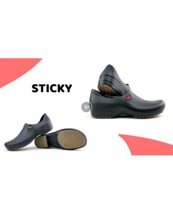 Sticky Non-Slip Pro Chef Shoes for Women - Slip Resistant - Food Service Kitchen Shoes