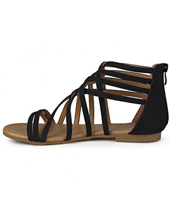 Journee Collection Womens Flat Gladiator Sandals
