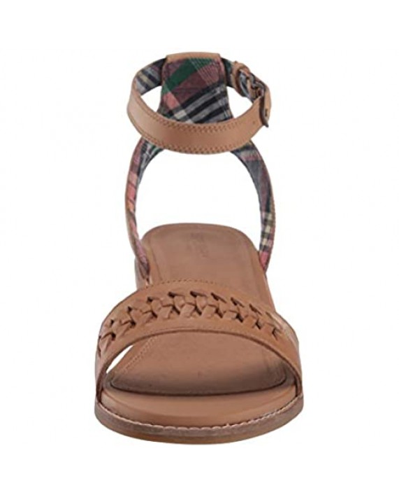 Sperry Women's Seaport City Sandal Ankle Strap Woven Leather Sandal