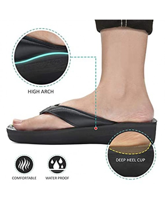 Aerosoft - Glitter Thong Beach Wear - Summer Arch Support Flip Flops for Women