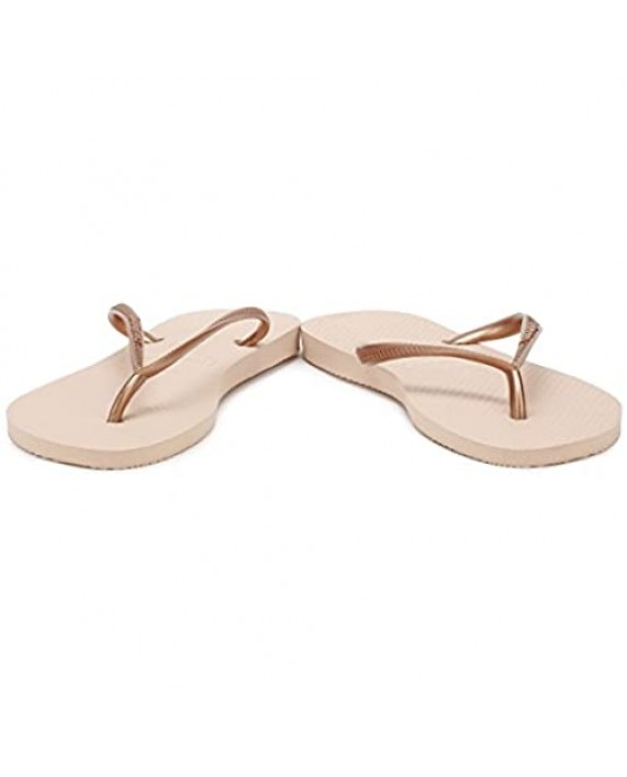 Havaianas Slim Flip Flops Women Pink/Gold Flip Flops Shoes