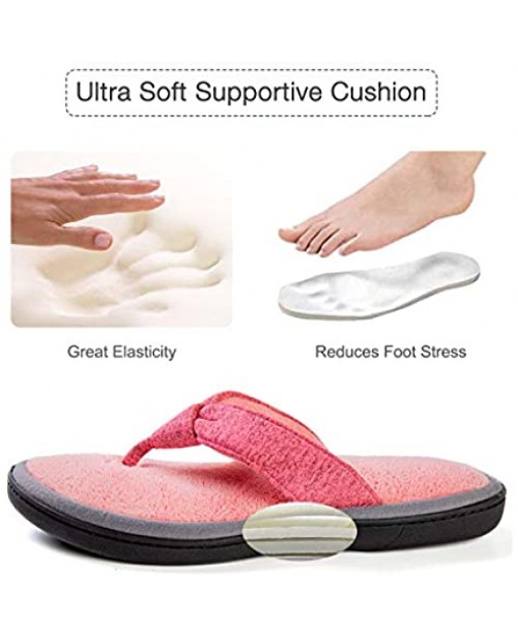 ULTRAIDEAS Women's Adjustable Flip Flop Slippers