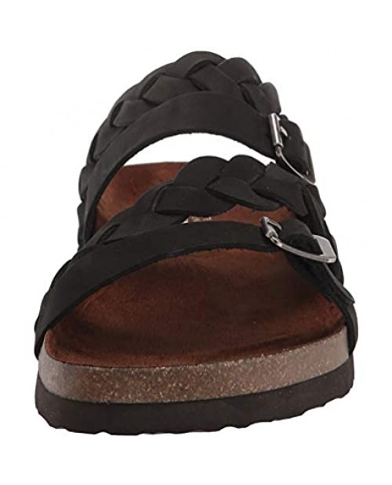 WHITE MOUNTAIN Shoes Holland Leather Footbeds Sandal