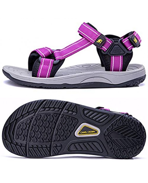 CAMELSPORTS Sandals for Women Summer Comfortable Hiking Sandals Flat Walking Womens Sandals Sport Athletic Beach Water Sandals