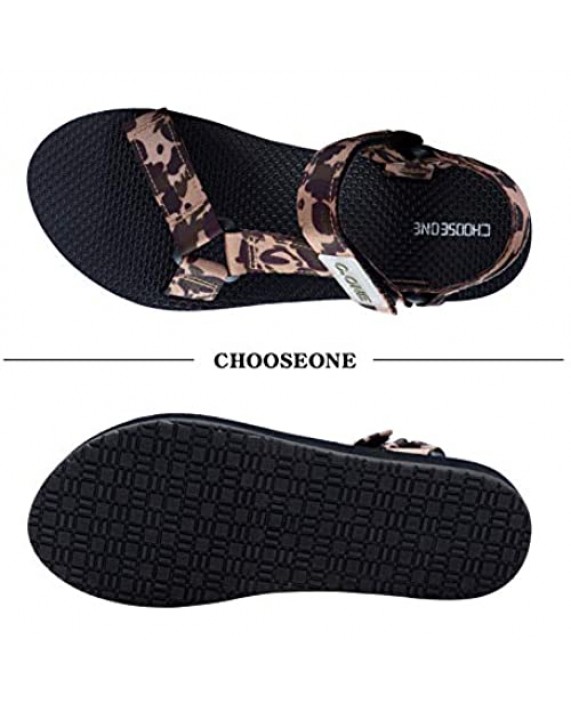 CHOOSEONE Women's Sport Sandals Hiking Sandals Athletic Sandal with Arch Support Yoga Mat Insole Outdoor Light Weight Water Shoes