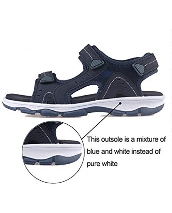 GRITION Women’s Athletic Sport Comfortable Open Toe Arch Support Sandals for Summer Outdoor Hiking Walking Trekking Beach Water Shoes with Comfortable Lightweight Casual