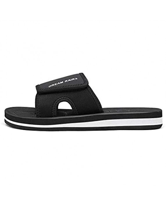 DREAM PAIRS Slides for Women Sport Athletic Comfort Slip on Summer Cute Slide Sandals