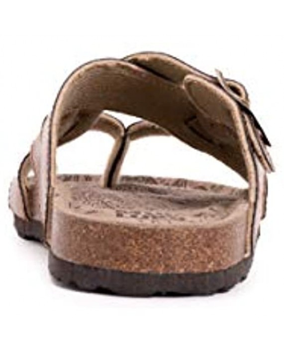 MUK LUKS Women's Terra Turf Shayna-Chocolate Flat Sandal