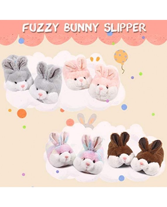 Caramella Bubble Classic Bunny Slippers for Women Funny Animal Slippers for Girls Cute Plush Rabbit Slippers Easter Bunny Slipppers Gifts
