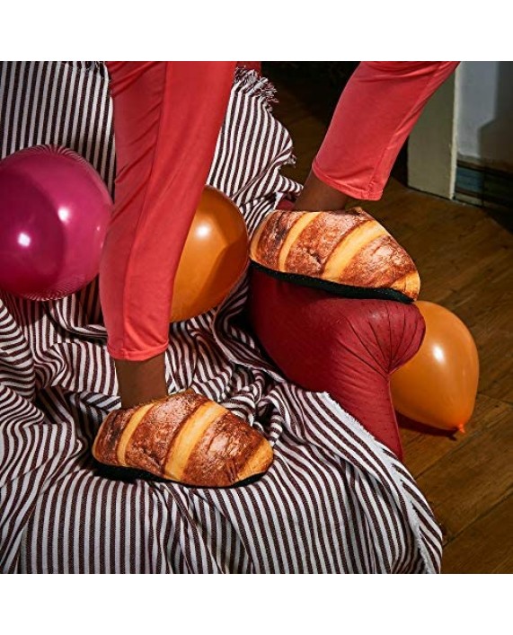Coddies Loafers | Bread Slippers Novelty Plush Slippers Funny Gift Non-Slip Grip | Men Women & Kids