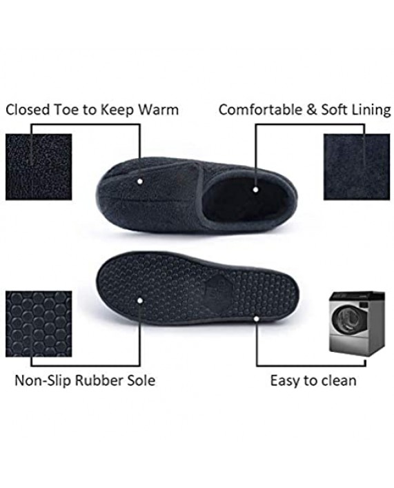 Git-up Women Memory Foam Diabetic Slippers Arthritis Edema Adjustable Comfortable House Shoes Closed Toe