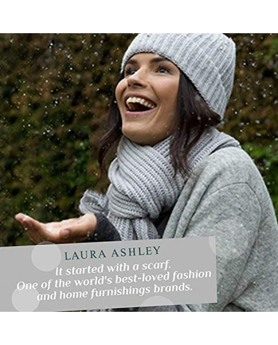 Laura Ashley Ladies All Over Plush W/Memory Foam Slippers