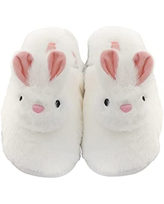 Millffy Women Cute Plush Animal Unicorn Slippers Bunny Rabbit Shoes Indoor Home Bedroom Slippers