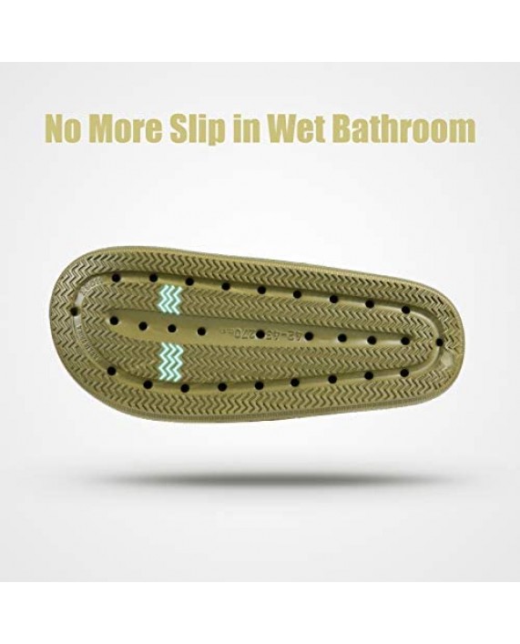 Pillow Slides Slippers for Women Men Non Slip Outdoor Shower Slides Shoes Bath Slippers