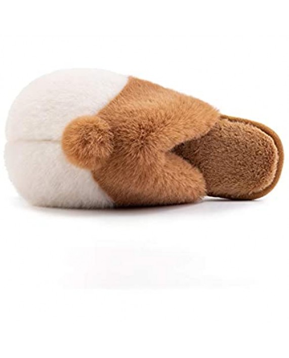 posee Corgi Gifts for Corgi Lovers Cute Slippers for Women Warm Kids Slippers Corgi Socks Girls Corgi Plush Men House Animal Slippers Dog Slippers