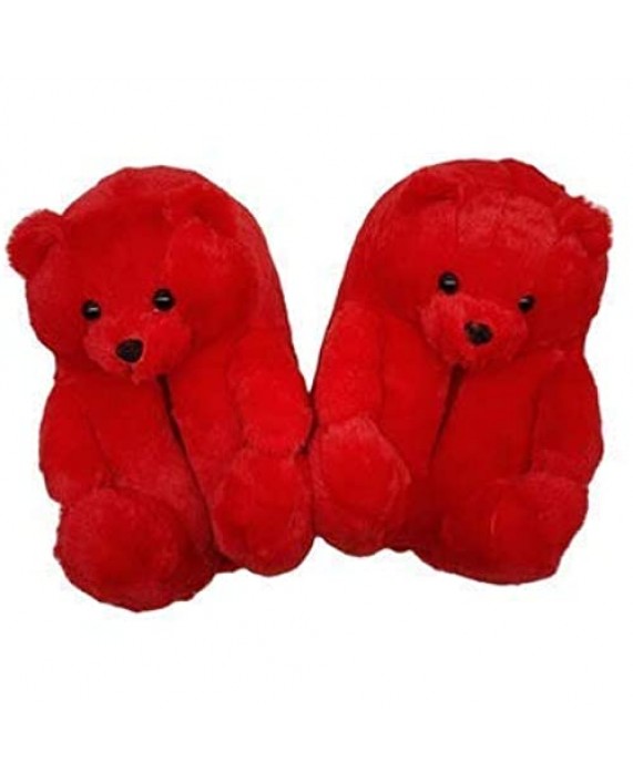 Teddy Bear Slippers Women's Plush Home Indoor Warm Winter All Inclusive Children's Kids House Slippers