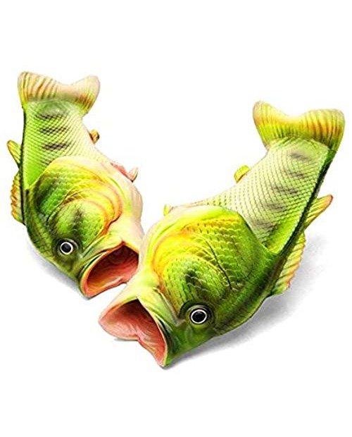 Unisex Fish Slippers bass Sandals Animal Slippers Animal Fish Slippers 