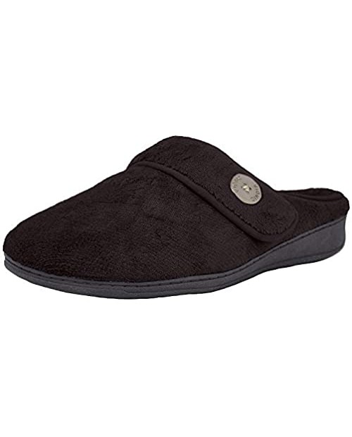 Vionic Women's Indulge Sadie Mule Slipper- Comfortable Spa House Slippers That Include Three-Zone Comfort with Orthotic Insole Arch Support Soft House Shoes for Ladies