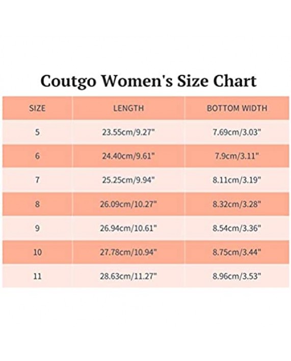 Coutgo Womens Wedge Shoes Mary Jane Pumps Ankle Strap High Heel Round Toe Office Work Dress Shoes