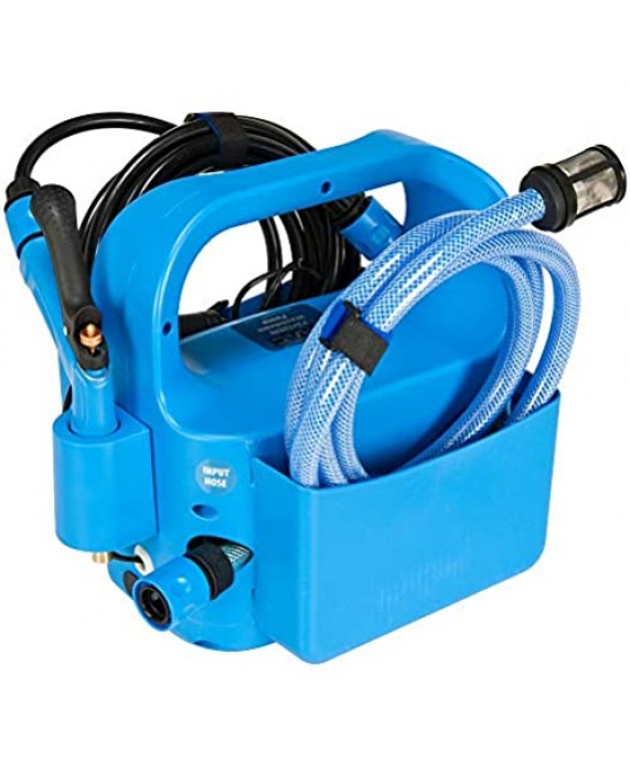 Trac Outdoors Portable Washdown Pump Kit - Self-Priming Marine-Grade Pump - Includes Everything Needed to Power-Spray Just Add Water (69380)